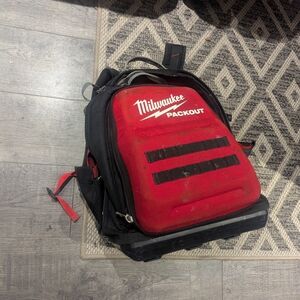 Packout Red and Black Backpack